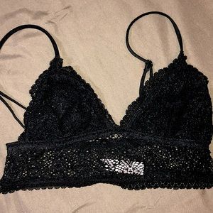 Candies black lace bralette Small